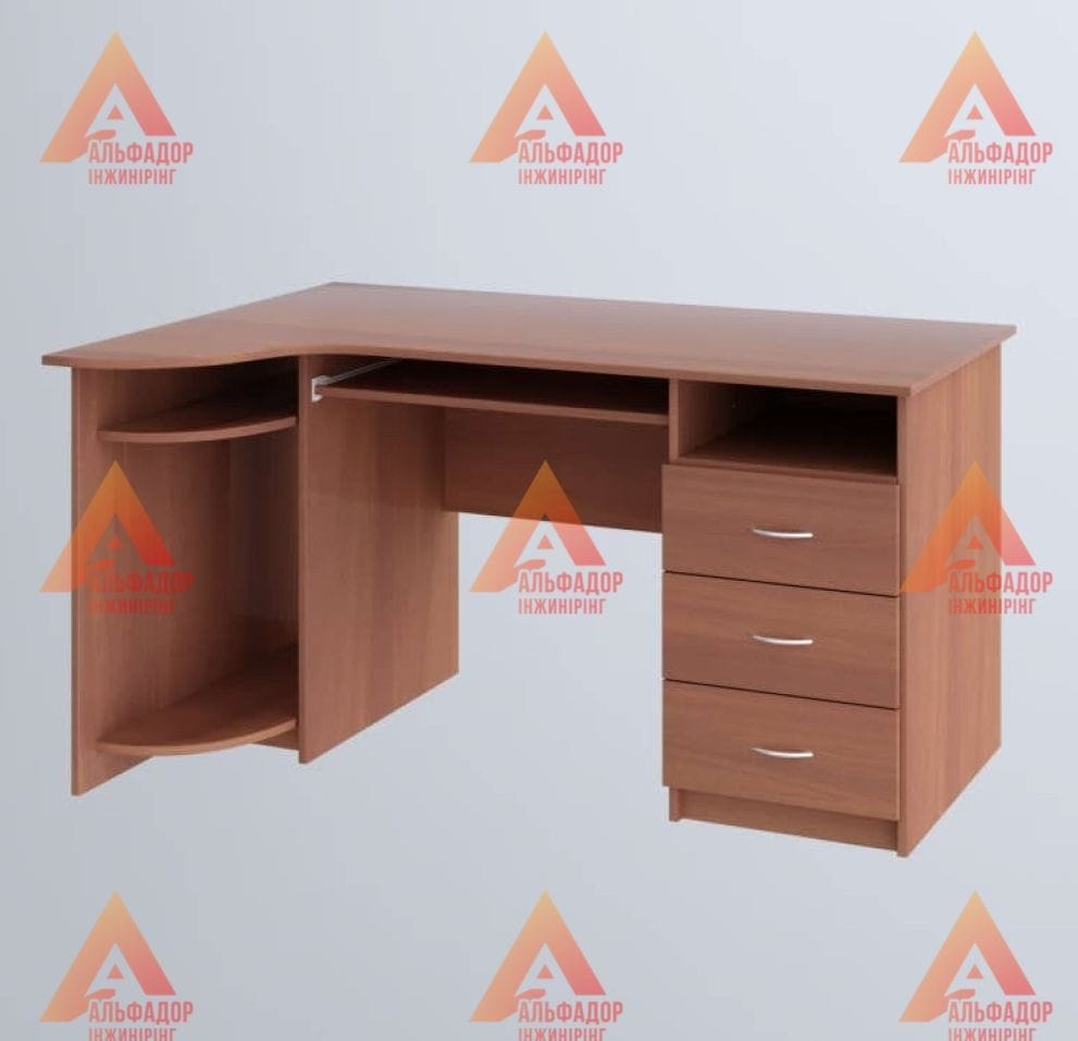 офісний стіл СК-6, купити офісний стіл, стіл з ДСП, стіл з кромкою ПВХ, великий офісний стіл, стіл для школи, стіл для університету, робочий стіл для навчання, меблі для офісу, стіл для комп’ютера