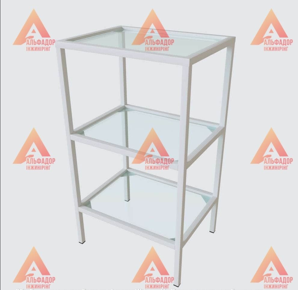 інструментальний стіл, медичний стіл, стіл для косметолога, стіл для інструментів, стіл для салону краси, купити інструментальний стіл, обладнання для клініки, стіл з полицями