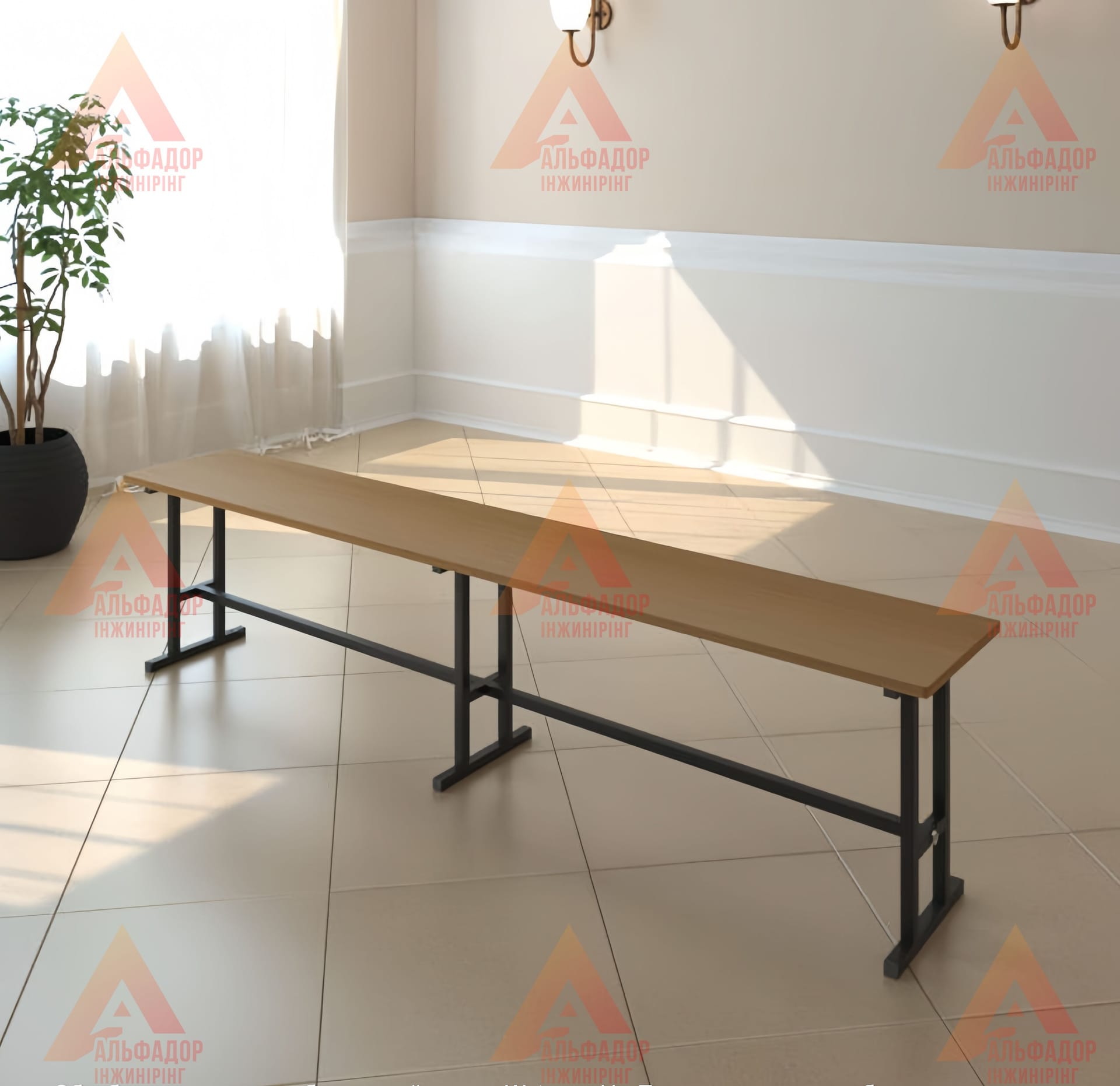 Лавка для їдальні, лавка розбірна, лавка для зони очікування, лавка в хол, лавка для роздягальні, лавка металевий каркас, лавка ДСП, лавка 1200х300 мм, лавка нестандартна висота, лавка чорний каркас, лавка сірий каркас, лавка салатовий каркас, лавка з зао