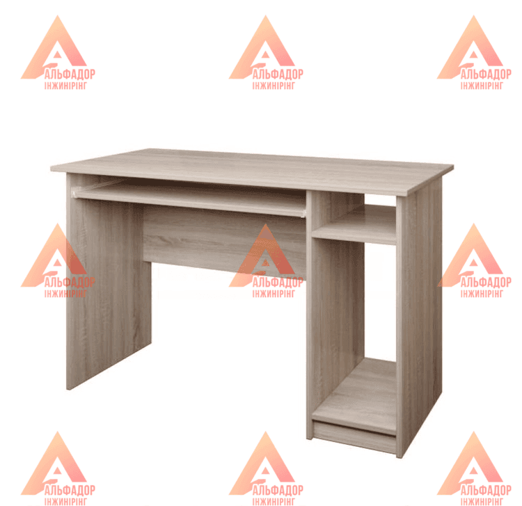офісний стіл СК-2, купити офісний стіл, стіл з ДСП, стіл з кромкою ПВХ, компактний офісний стіл, стіл для школи, стіл для університету, робочий стіл для навчання, меблі для офісу, стіл для комп’ютера
