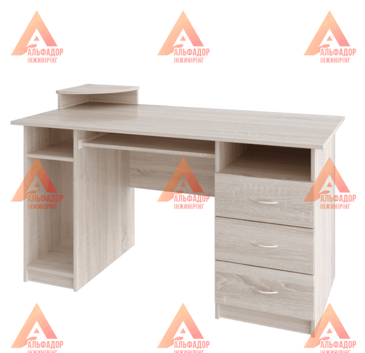 офісний стіл СК-5, купити офісний стіл, стіл з ДСП, стіл з кромкою ПВХ, компактний офісний стіл, стіл для школи, стіл для університету, робочий стіл для навчання, меблі для офісу, стіл для комп’ютера