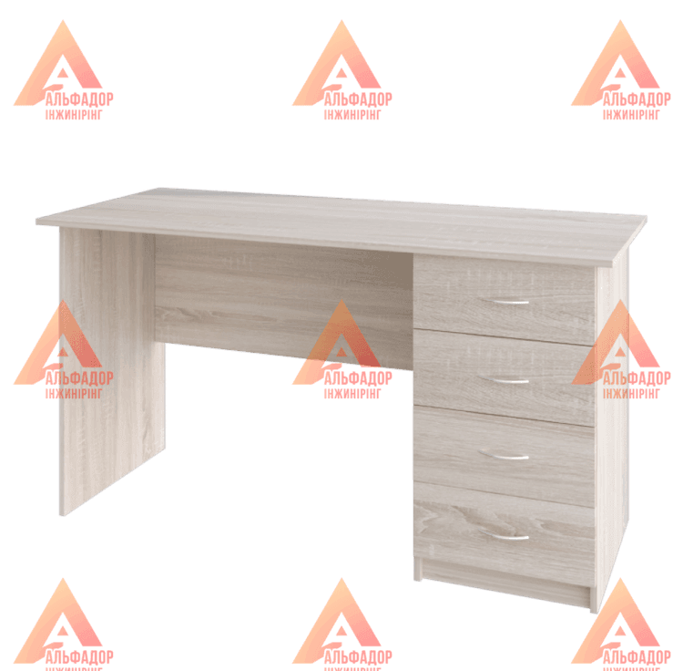 купити офісний стіл, офісний стіл СР-5, письмовий стіл для школи, стіл для навчального кабінету, стіл для вузу, стіл з ламінованої ДСП, екологічний офісний стіл, меблі для навчальних закладів, стіл з ПВХ кромкою, письмовий стіл 1400х600, письмовий стіл 14
