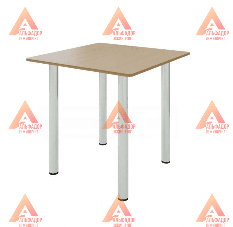 стіл Хром, стіл для кафе, стіл для бару, офісний стіл, розбірний стіл, хромовані опори столу, металеві ніжки столу, стіл з ДСП, меблі для офісу, стіл з ламінованої ДСП, меблі на замовлення, стіл нестандартної висоти, стіл з пластиковою кромкою, меблі RAL