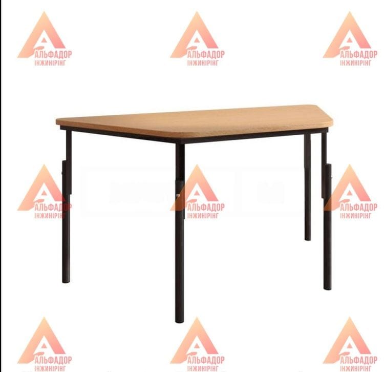 дитячий стіл, дитяча парта, стіл трапеція, стіл для дитячого садка, стіл для дошкільних закладів, дитячі меблі, стіл для дітей, стіл з металевим каркасом, стіл з ДСП, стіл з ПВХ кромкою, стіл бук, стіл дуб сонома, стіл вільха, стіл яблуня локарно, регульо