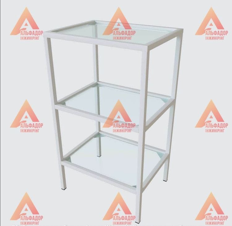 інструментальний стіл, медичний стіл, стіл для косметолога, стіл для інструментів, стіл для салону краси, купити інструментальний стіл, обладнання для клініки, стіл з полицями