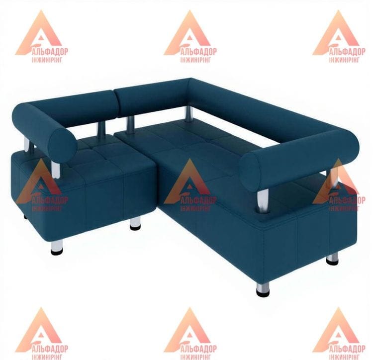 кутовий диван Тетра Плюс, диван Тетра Плюс, модульний диван, диван для офісу, диван для кафе, диван для зон очікування, диван для салону, диван для ресторану, м’які меблі для офісу, компактний диван, диван з металевим каркасом, диван з ДСП, диван з фанерн