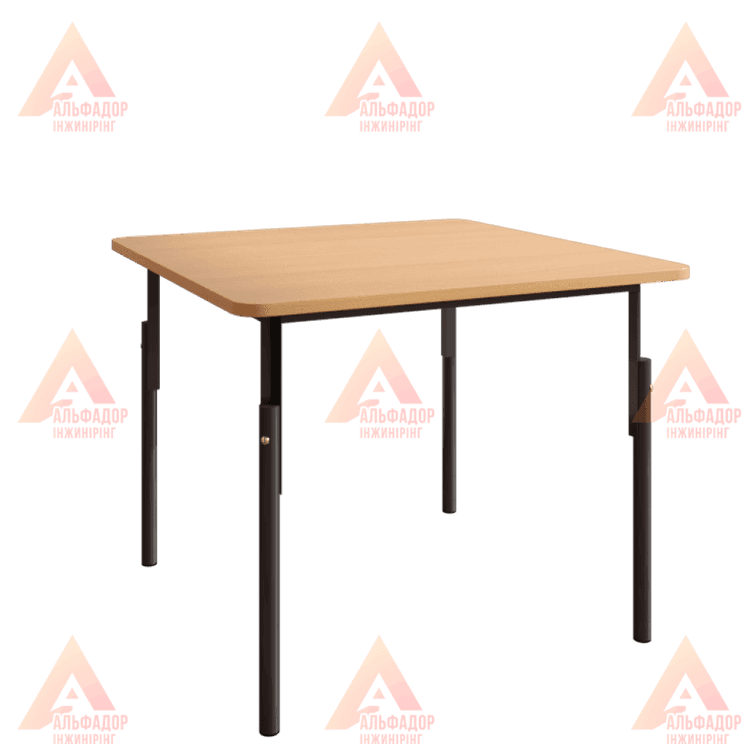 дитячий стіл, дитяча парта, стіл квадратний, стіл для дитячого садка, стіл для дошкільних закладів, дитячі меблі, стіл для дітей, стіл з металевим каркасом, стіл з ДСП, стіл з ПВХ кромкою, стіл бук, стіл дуб сонома, стіл вільха, стіл яблуня локарно, регул