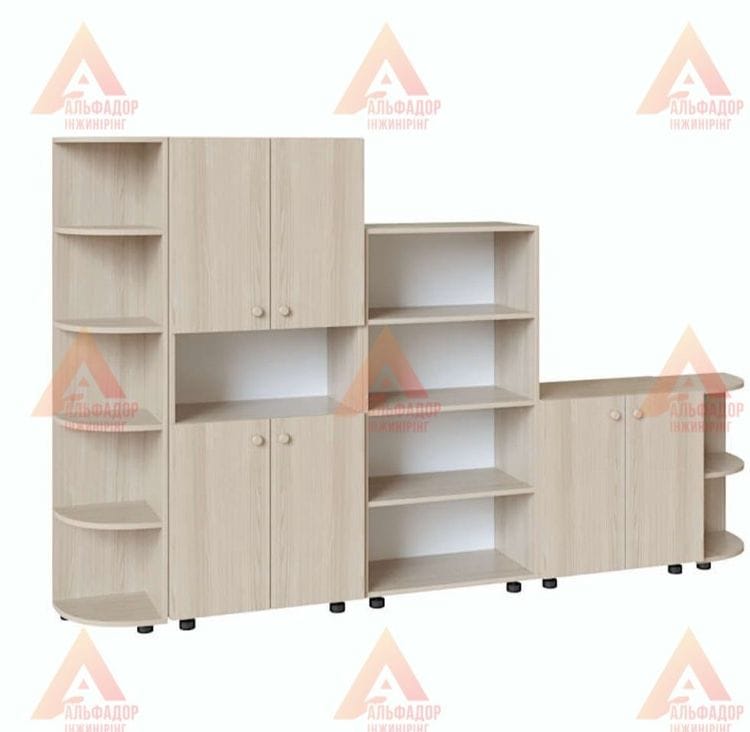Шафа для дитячого садка, меблі для ДНЗ, меблі для ігрової кімнати, шафа для школи, шафа для класу, стінка в офіс, шафа для документів, меблі для бібліотеки, шафа комбінована, шафа-стелаж, шафа з відкритими полицями, шафа з дверцятами, шафа з кутовими поли