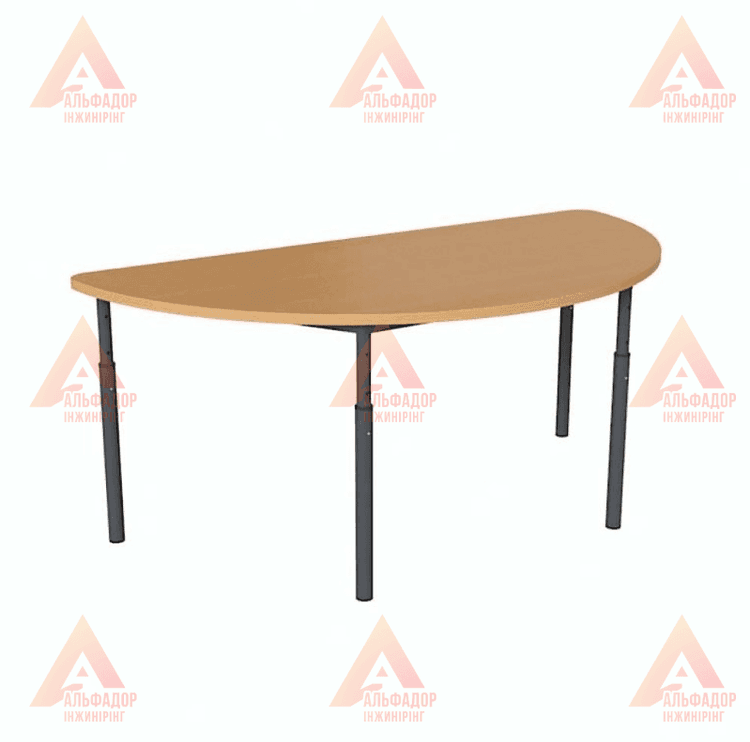 дитячий стіл, дитяча парта, стіл напівкруглий, стіл для дитячого садка, стіл для дошкільних закладів, дитячі меблі, стіл для дітей, стіл з металевим каркасом, стіл з ДСП, стіл з ПВХ кромкою, стіл бук, стіл дуб сонома, стіл вільха, стіл яблуня локарно, рег