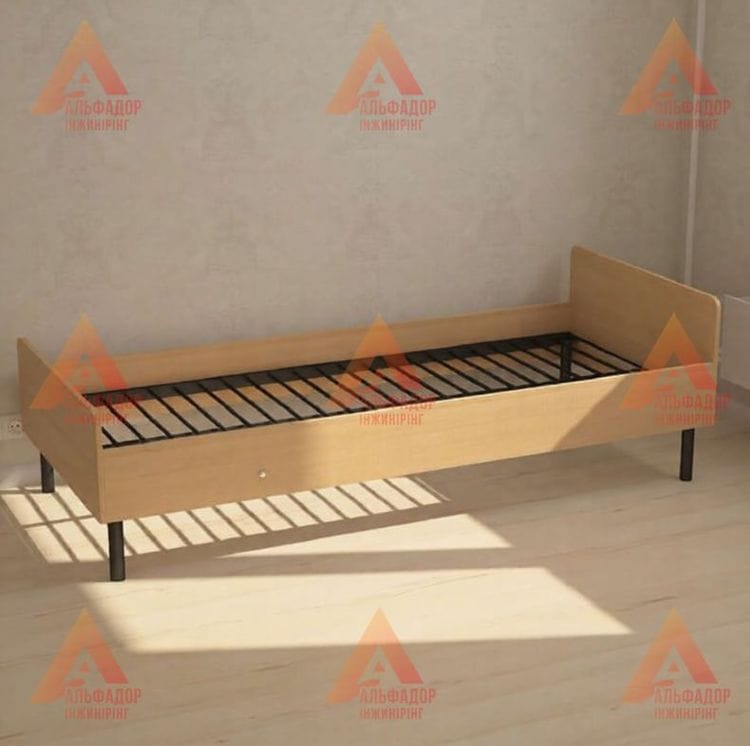 Ліжко одномісне з металевими ламелями product image