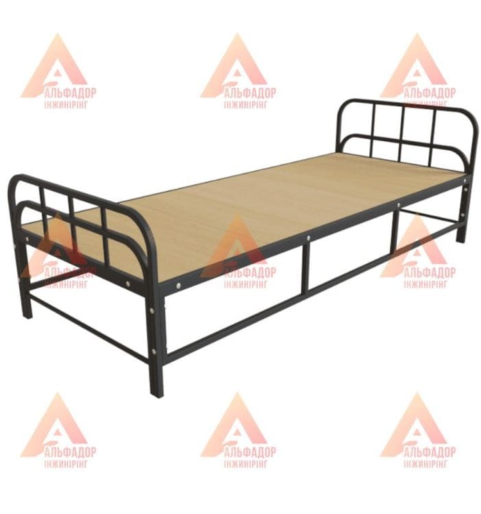 Ліжко одномісне металеве посилене "4 ноги" product image