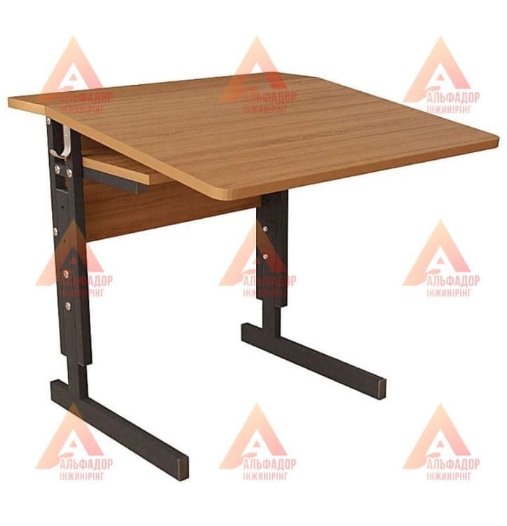 Стіл Аудит НУШ з майданчиком регульованим по висоті одномісний product image