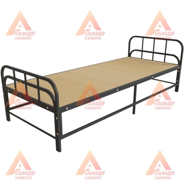 Ліжко одномісне металеве "6 ніг"