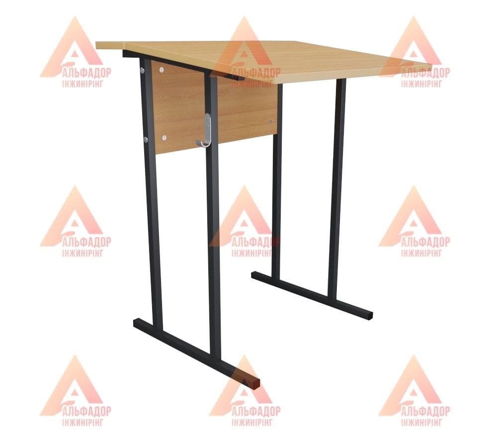 Стіл Аудит на лижі з майданчиком одномісний 2