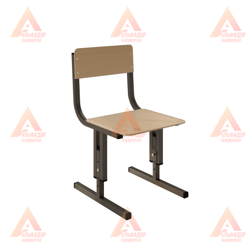 Стілець дитячий регульований по висоті, купити стілець для дитячого садка, стілець для ДНЗ регульований, стілець дитячий ростові групи, регульований стілець Кадет-М, стілець металевий каркас 20х20, стілець для дошкільних закладів, стілець з фанерним сидін