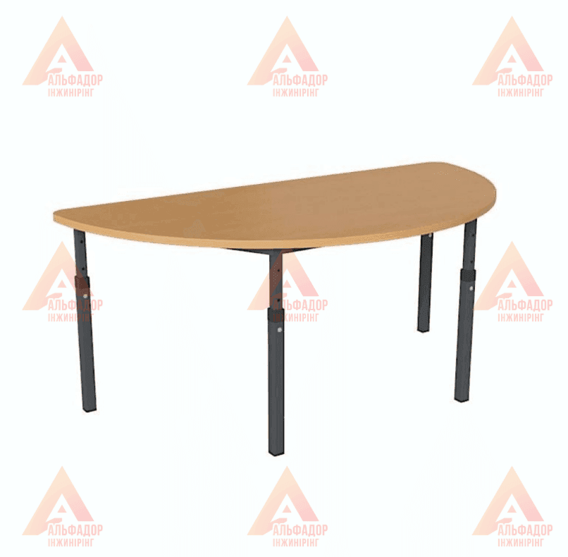 дитячий стіл, дитяча парта, стіл напівкруглий, стіл для дитячого садка, стіл для дошкільних закладів, дитячі меблі, стіл для дітей, стіл з металевим каркасом, стіл з ДСП, стіл з ПВХ кромкою, стіл бук, стіл дуб сонома, стіл вільха, стіл яблуня локарно, рег