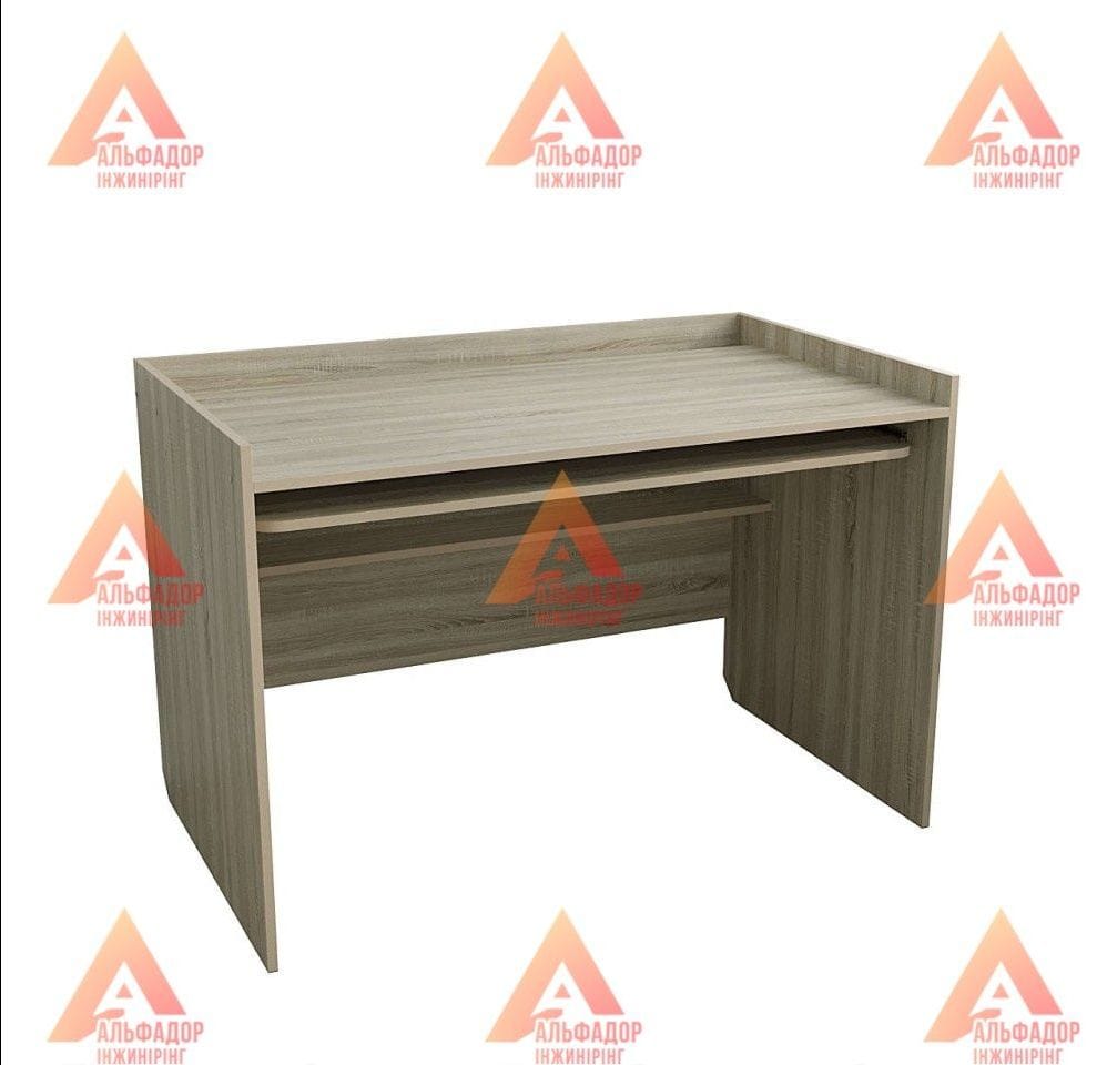 купити офісний стіл, офісний стіл для дому, стіл для роботи вдома, письмовий стіл з ДСП, стіл дуб сонома, зручний офісний стіл, компактний стіл для офісу, стіл для домашнього кабінету, стіл з ламінованої ДСП, офісні меблі купити, стіл з ПВХ кромкою, стіл