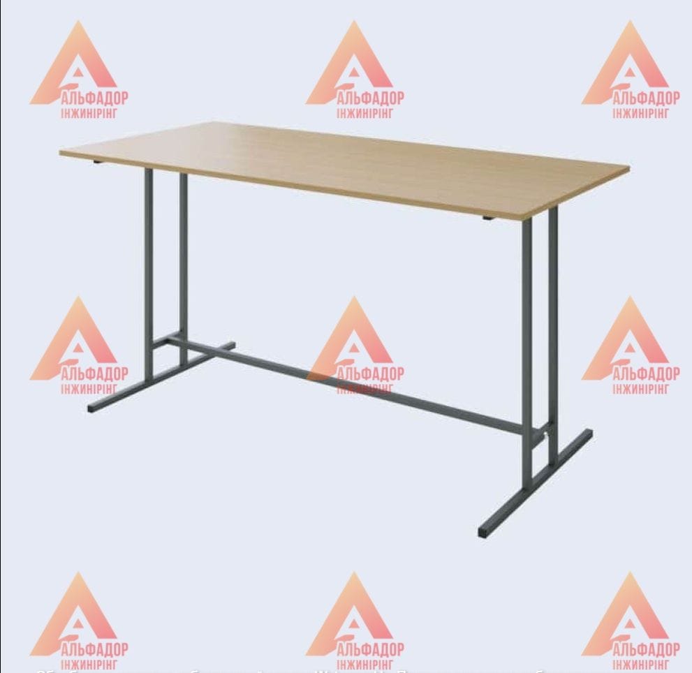 стіл для їдальні, металевий каркас столу, розбірний стіл, стіл без кронштейнів, стіл з ламінованого ДСП, меблі для їдальні, купити стіл для їдальні, стіл з порошковим покриттям, стіл з прямими кутами, стіл з заокругленими кутами, стіл з пластиковою кромко