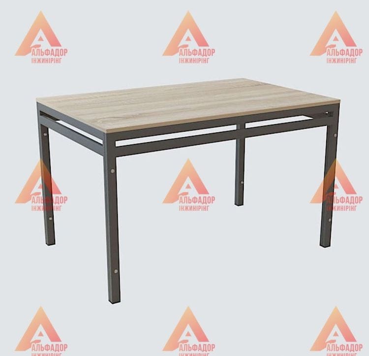 стіл Стронг, стіл для кафе, стіл для бару, стіл для їдальні, офісний стіл, розбірний стіл, металевий каркас столу, прямокутна стільниця, стіл з ДСП, меблі для офісу, стіл з порошковим покриттям, стіл з ламінованої ДСП, меблі на замовлення, стіл нестандарт