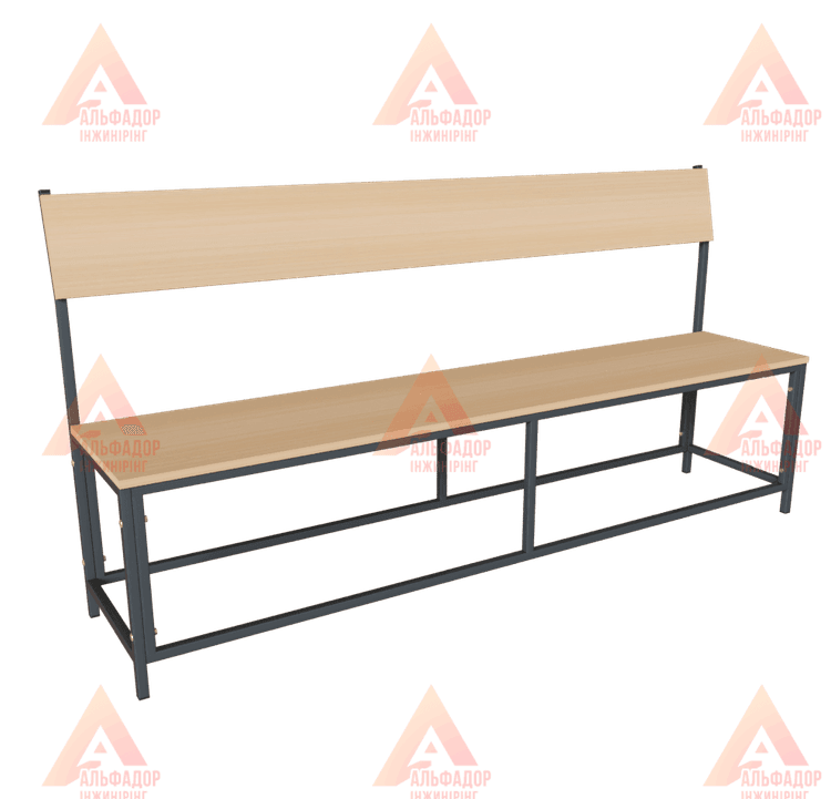 Лавка для їдальні, лавка для зони очікування, лавка зі спинкою, лавка громадська, лавка для роздягальні, лавка шкільна, лавка в хол, лавка на металевому каркасі, лавка ДСП, лавка оббивка шкірзам, лавка 1200 мм, лавка 1500 мм, лавка 1800 мм