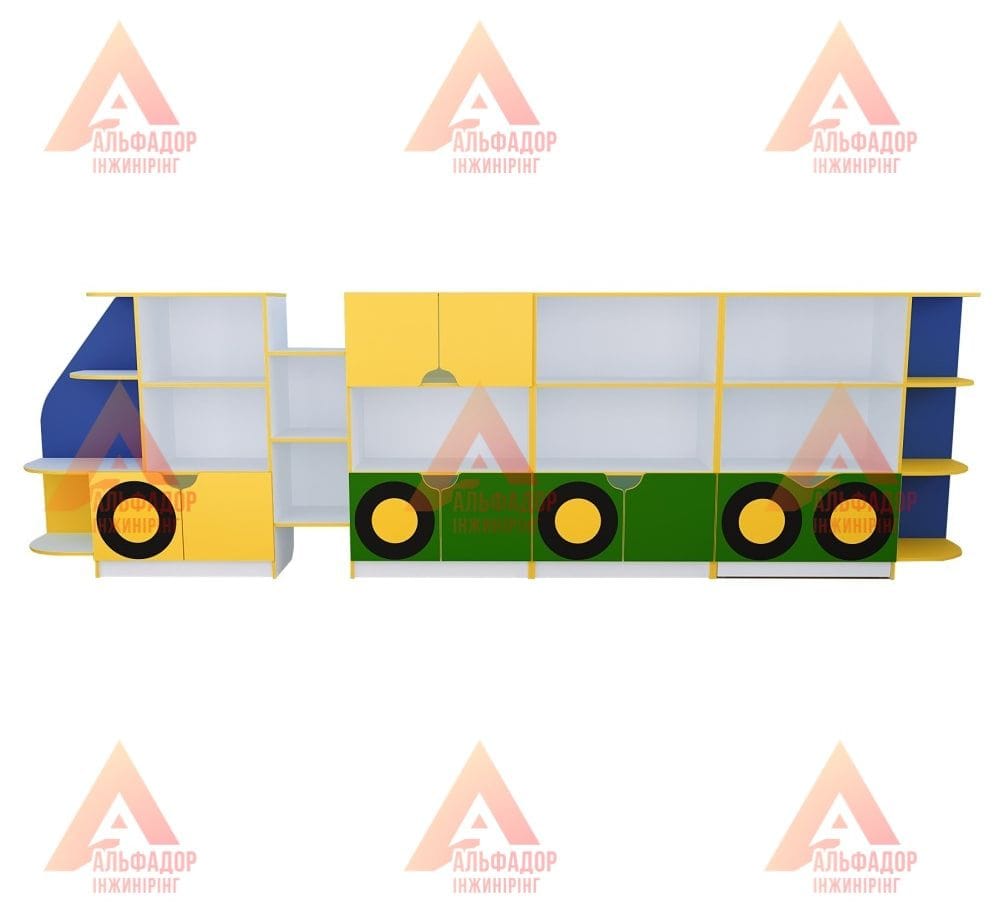 Стінка для іграшок "Машина"