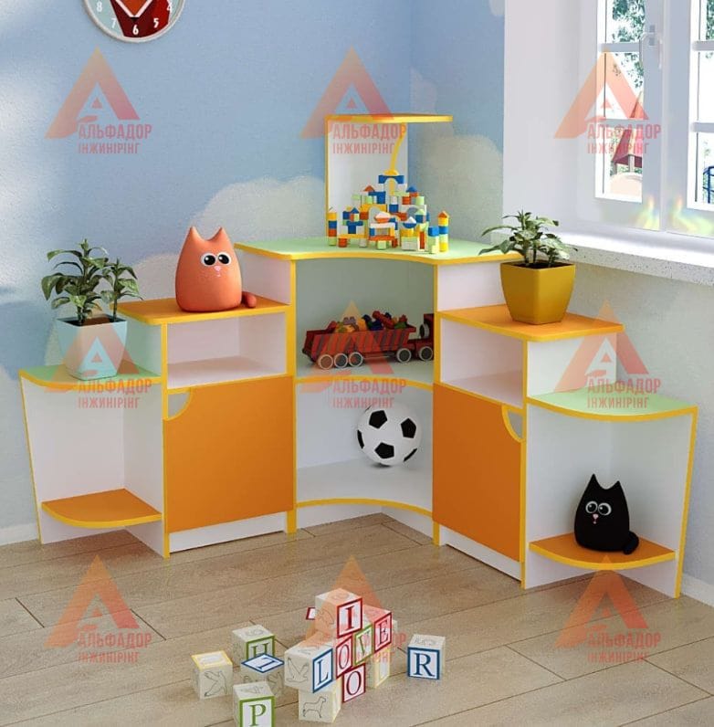 Ігрові меблі для дитячого садка "Куток живої природи кутовий"